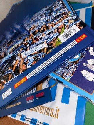 2 Album SPAL Panini + 3 Box Bustine