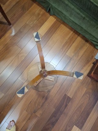 Mesita auxiliar vintage madera maciza