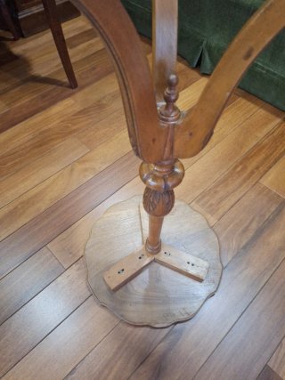Mesita auxiliar vintage madera maciza