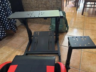 Cockpit Sim Racing Ajustable con Asiento Deportivo