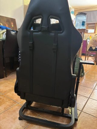 Cockpit Sim Racing Ajustable con Asiento Deportivo