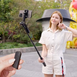 AISENS trípode selfie mando bluetooth versátil