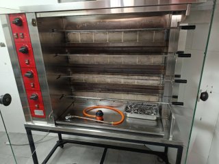 Asador de pollos profesional a gas
