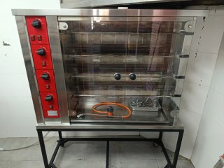 Asador de pollos profesional a gas
