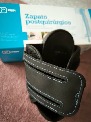 Zapato Postquirúrgico Negro. Marca PRIM