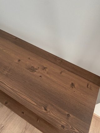 Perchero Metálico y Madera Marrón