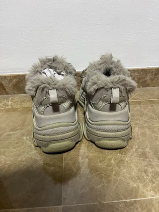 Balenciaga Triple S Mujer Talla 38 Beige/Gris