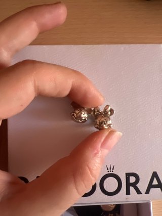 2 Charms Pandora Mickey y Minnie Oro