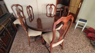 Mesa de comedor y 6 sillas