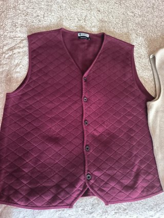 Chaleco de punto LAYPUN beige talla 54