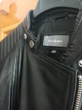 Chaqueta cuero El Corte Inglés negra Talla M