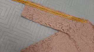 Maglia donna pizzo rosa antico