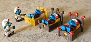 Lotto di 5 Puffi della Pejo Schleich