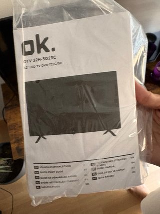 Televisor 32” Negro marca OK (incluye chromecast)