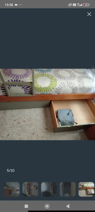 Habitación infantil litera con armario