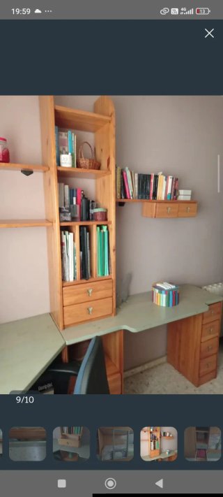 Habitación infantil litera con armario