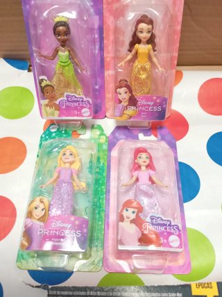 4 Mini Muñecas Princesas Disney Unidad