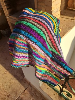 Lote chals fulares/bufandas poncho lana variado 15