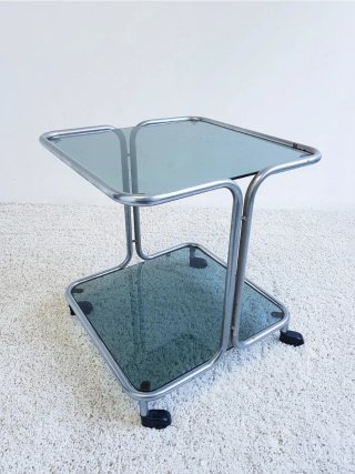 Mesita auxiliar / carrito. Space Age 70s.