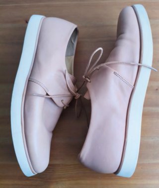 Zapatos de cordones rosa palo