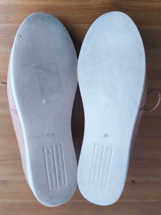 Zapatos de cordones rosa palo