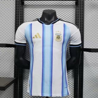 Camiseta Adidas Argentina Negra y Azul