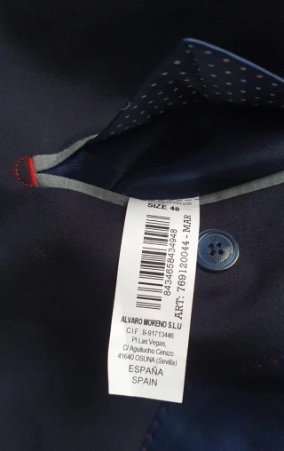 Traje Álvaro Moreno Azul - Nuevo