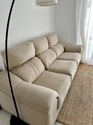 Sofá extensible 4 plazas beige
