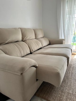 Sofá extensible 4 plazas beige