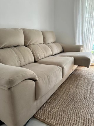 Sofá extensible 4 plazas beige
