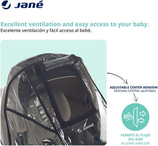 Jané burbuja lluvia capazo transparente