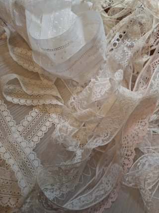 Lotes de encajes vintage - 31 metros