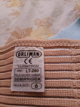 Faja Sacro-Lumbar Ortopédica Beige