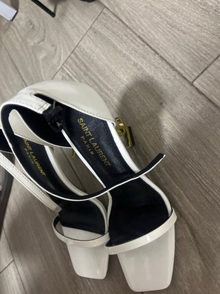 Tacchi YSL Bianco e Dorato