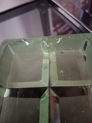 Set da fumo in vetro verde