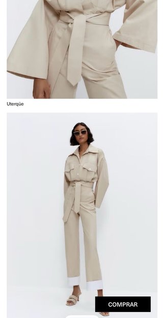 Mono Uterqüe Beige Talla XS