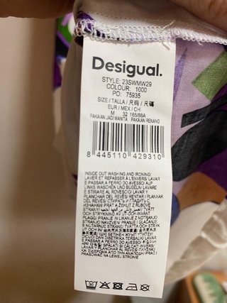Vestido Desigual Multicolor Talla M