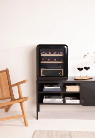 Vinoteca CREATE Retro Negra 12 botellas.