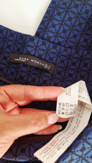 Pantalón ancho tiro alto elegante estampado