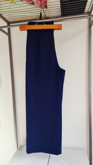 Pantalón ancho tiro alto elegante estampado
