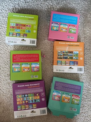 6 Puzzles Educativos en Rumano (Lote)
