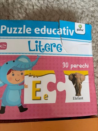 6 Puzzles Educativos en Rumano (Lote)