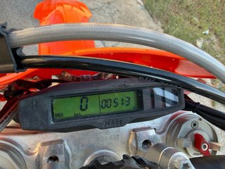 KTM 450 EXC F Naranja/Blanca con 53 horas de uso
