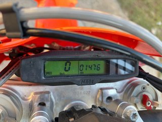 KTM 450 EXC F Naranja/Blanca con 53 horas de uso
