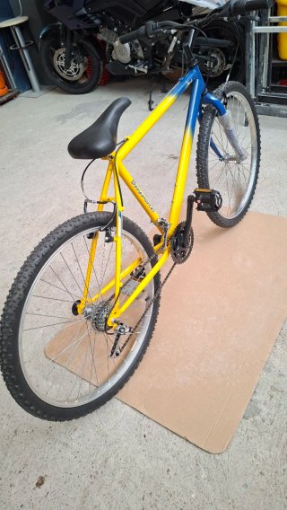 Bicicleta Montaña Amarilla y Azul