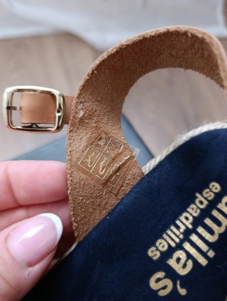 Sandalias Camila's Azul y Marrón