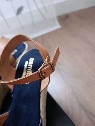 Sandalias Camila's Azul y Marrón
