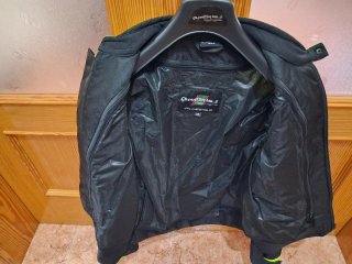 Chaqueta Moto Quarter Mile Negra y Flúor Talla M
