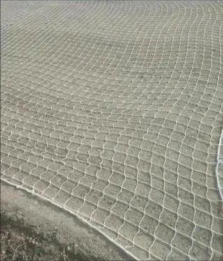 Red seguridad obra 5x11m blanca nueva