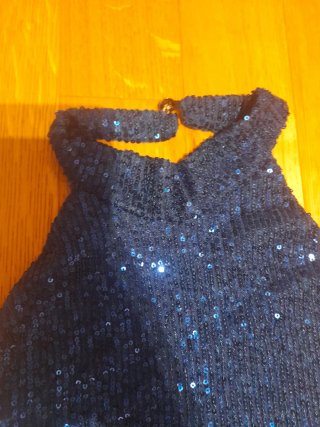 Vestito blu con paillettes